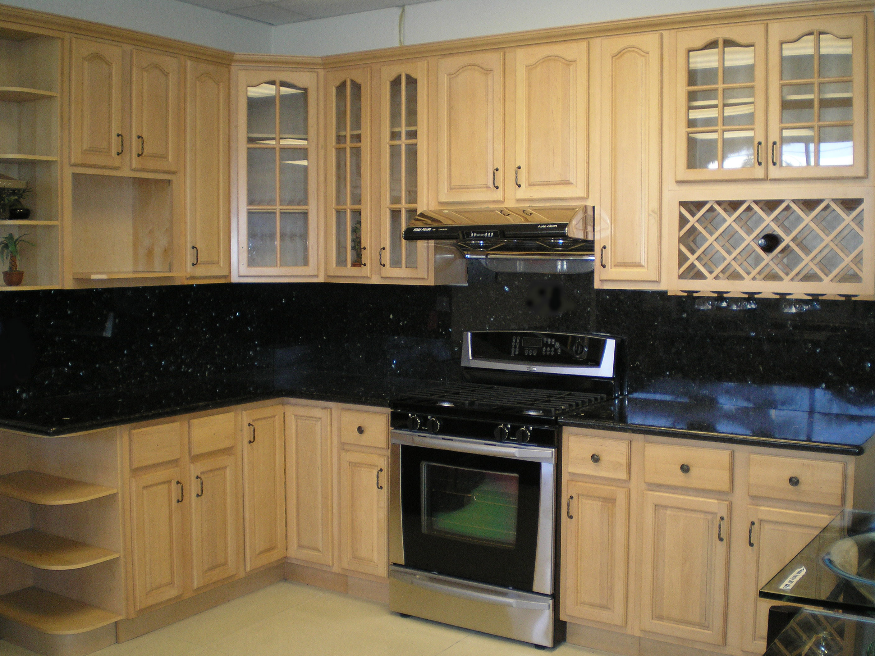 Kitchen with Maple Cabinets